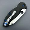 Spyderco Canis C248CFP Compression Lock Folding Knife 3.43" Blade w/Blue Titanium Screws and Plug - Image 4