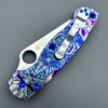(-Paramilitary 2-) C81GP2 Custom Tiki Pattern Titanium Scales & Blue Titanium Hardware - Image 5