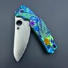 (-C211TIP-) Spyderco  SpydieChef ~ Marcin Slysz Plain Edge Knife LC200N Steel KOI Pattern