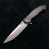 Zero Tolerance ZT 0452CF Plain Edge Folder BWL D-fade Flomascus Ano custom zt452cf w/Blue Ti screws - Image 4