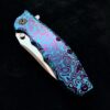 Zero Tolerance 0562Ti Flipper Rick Hinderer Plain Edge ZT 0562 Flomascus HV Blue and Purple - Image 6
