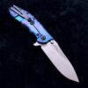 Zero Tolerance 0562Ti Flipper Rick Hinderer Plain Edge ZT 0562 Flomascus HV Blue and Purple - Image 3