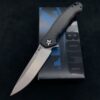 Zero Tolerance ZT 0452CF Plain Edge Folder BWL USA Starburst Ano custom zt452cf w/Blue Ti screws - Image 4