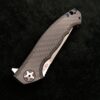 Zero Tolerance ZT 0452CF Plain Edge Folder BWL USA Starburst Ano custom zt452cf w/Blue Ti screws - Image 2