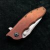 Zero Tolerance 0562Ti Flipper Rick Hinderer Plain Edge ZT 0562 Dirty Bronze w/Bronze Titanium Screws - Image 2