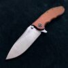 Zero Tolerance 0562Ti Flipper Rick Hinderer Plain Edge ZT 0562 Dirty Bronze w/Bronze Titanium Screws - Image 5
