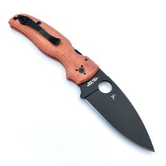 ~ Spyderco Shaman C229MORM390BKP Exclusive M390 Orange Micarta w/Black DLC blade