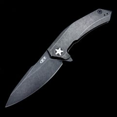 ZT0095BW - Zero Tolerance - Blackwash Titanium handles and blade in S35VN (bit broken in pivot)